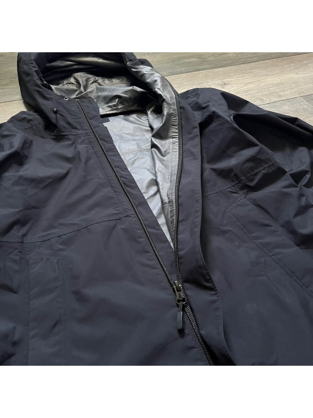 Rab Women's M Rain Coat Waterproof Hooded Downpour Eco Jacket Black - Picture 7 of 13